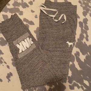 PINK joggers - grey